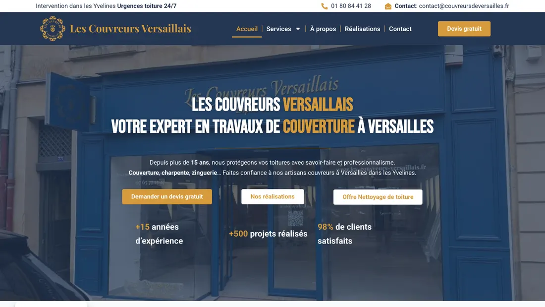 Site des Couvreurs Versaillais
